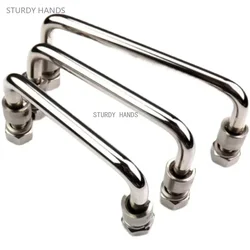 1PCS stainless steel cabinet handle foldable toolbox electric cabinet chassis movable handle ELECTRICAL