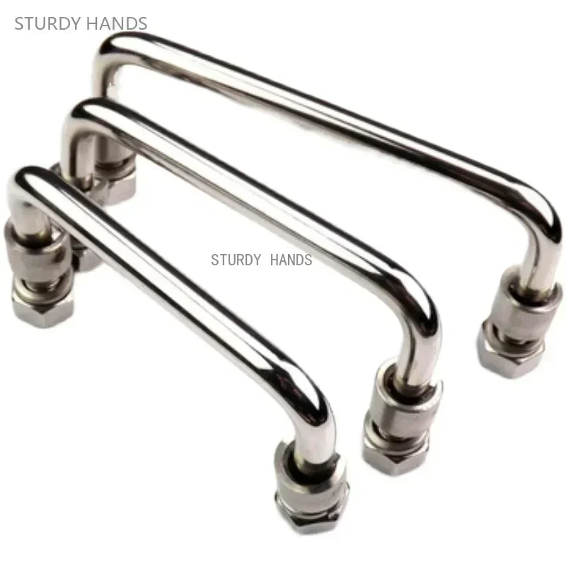 10PCS Stainless Steel Cabinet Handle Foldable Toolbox Electric Cabinet Chassis Movable Handle ELECTRICAL