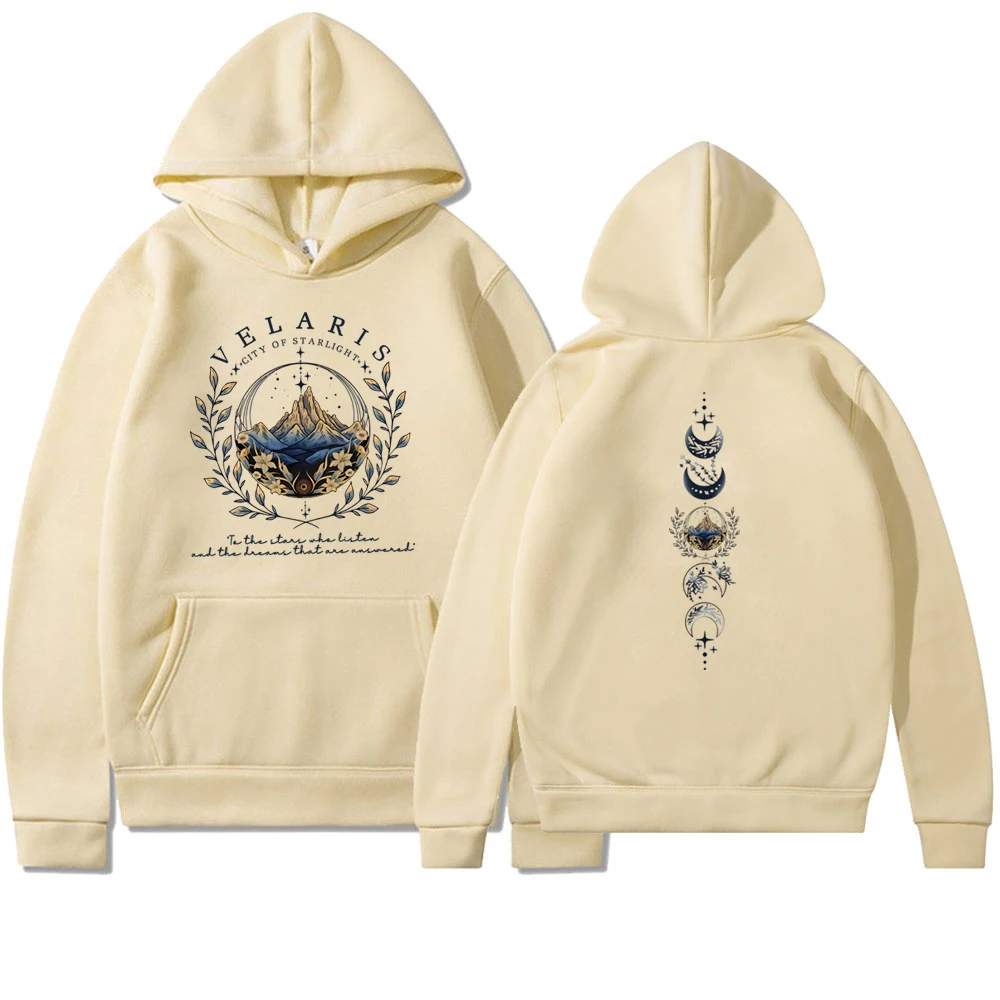 Unisex Velaris The City of Starlight Hoodie 2side Print Sarah J Maas ACOTAR SJM Sweater Throne of Glass Feyre Rhysand Hoodies