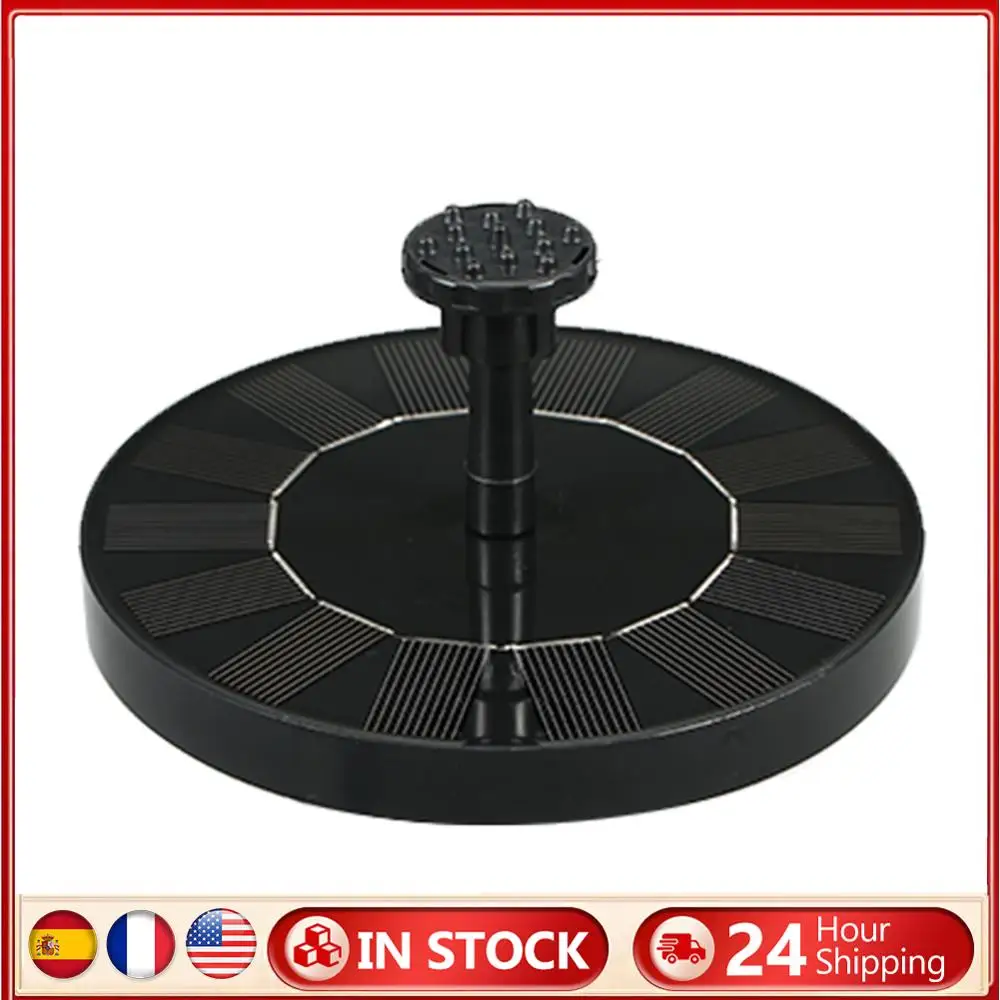 

Floating Solar Fountain Garden Pool Bird Bath Solar Panel Powered Water Pump Kit with 6 Spray Heads Garden Ornament