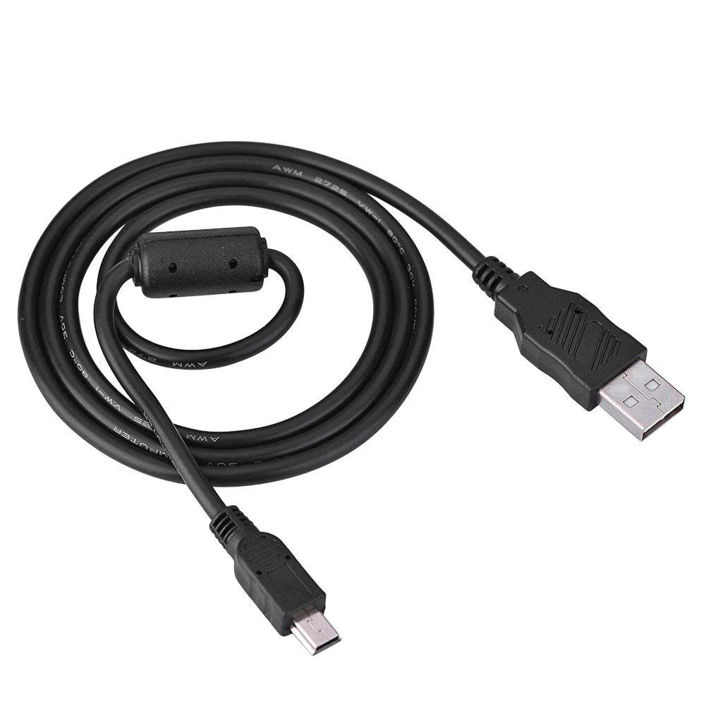 Camera-kabel, USB-kabel voor camera, USB-datakabel, USB 2.0 naar Mini B 5-pins, voor Canon-camera IXUS 990 IS 980 IS 970 IS 870 IS 200.
