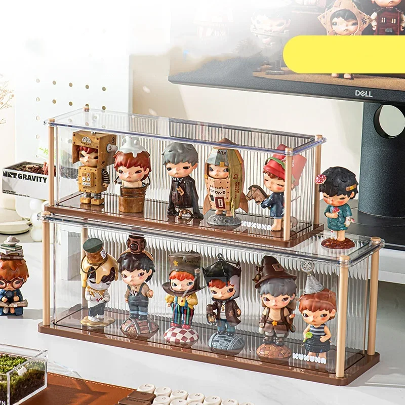 Max Display Stand for POP-MART Blind Boxes Transparent Dust-proof Hand-made Figure Toy Display Box Dolls Organizer for XIAOYE