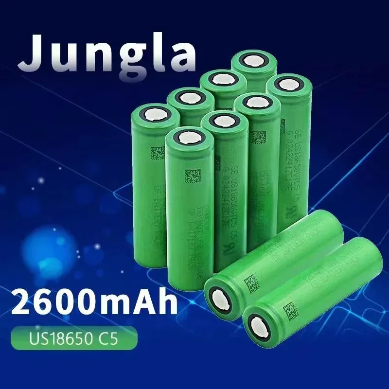 

2025 10Pieces 3.7 V Volt Rechargeable US18650 VTC5 2600mAh VTC5 18650 Battery Replacement 3.7V 2600mAh 18650 Batteries