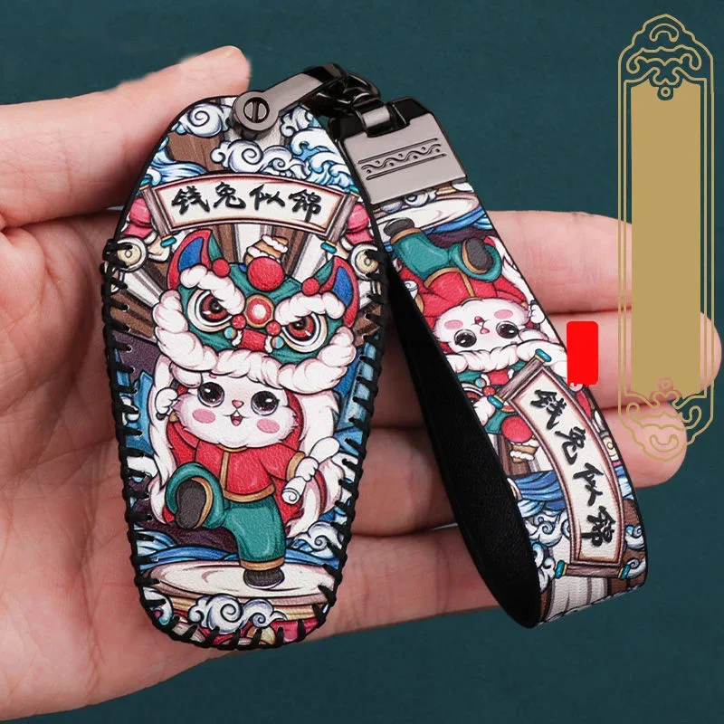 Car Key Case for BYD Second Song Pro Tang Dm QIn PLUS MAX Yuan Generation Atto 3 Han EV Dolphin Key Cover Holder Bag Accessories