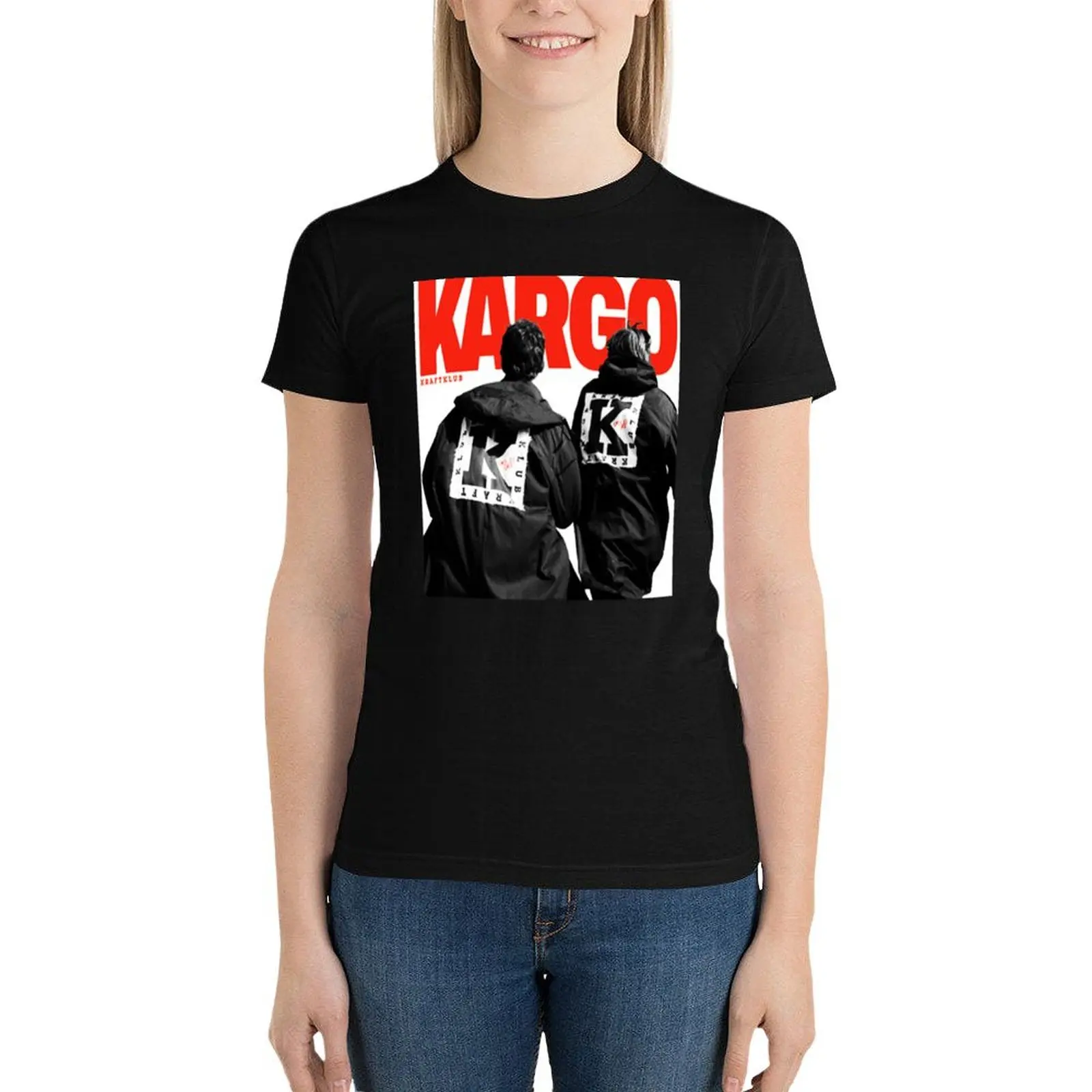 Kraftklub are a five-person band di chemicals t-shirt abbigliamento femminile t-shirt da allenamento per donna vestibilità ampia