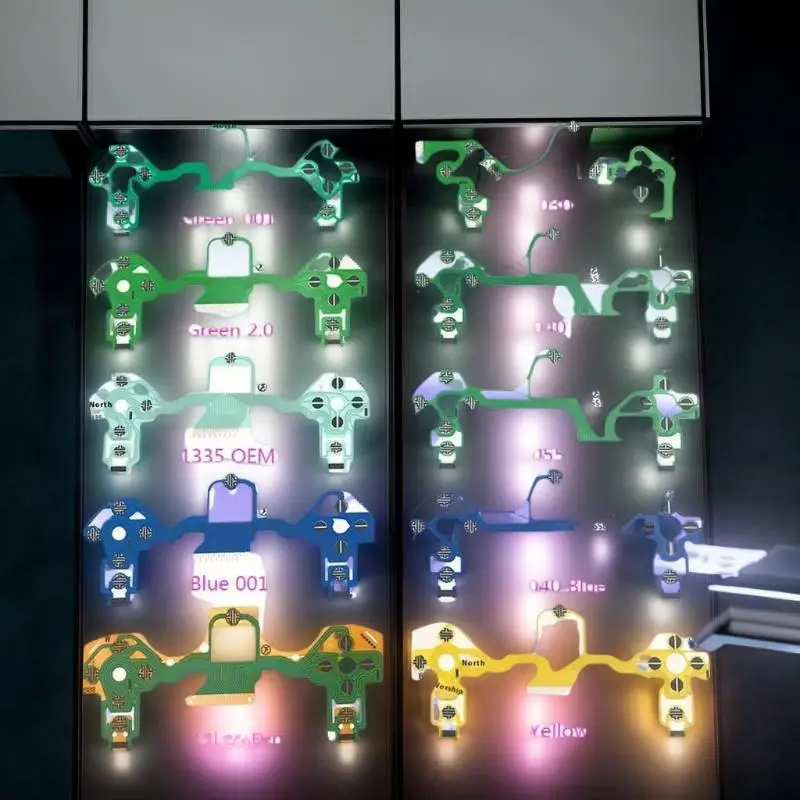 قطعة بديلة من افعل ذلك بنفسك لوحدة تحكم Sony PS4 2.0؛ قطعة واحدة من ملحقات وحدة التحكم في الألعاب، كابل مرن مع لوحة مفاتيح دائرة PCB