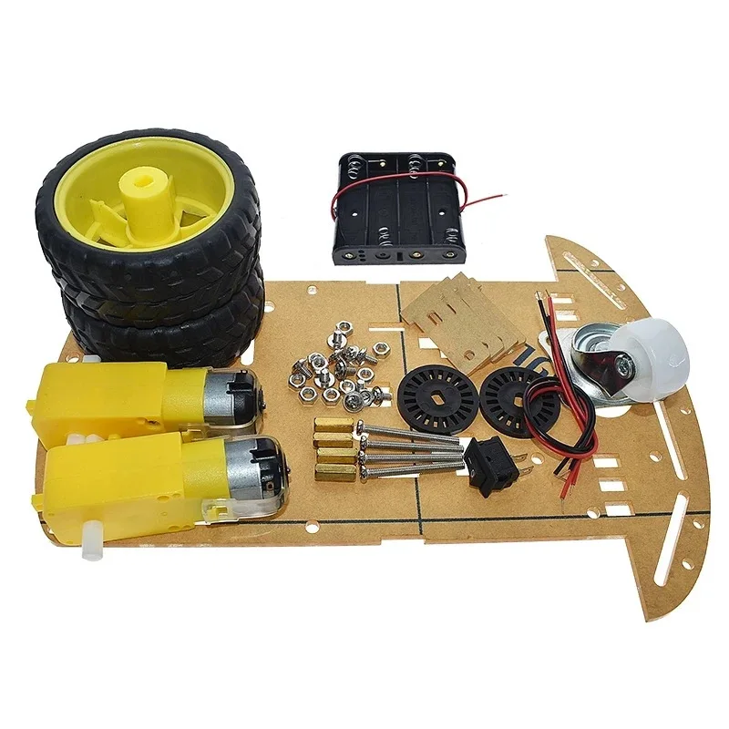 Smart car chassis / line-finding car / robot car chassis / speed measurement / battery box delivery 2 WD car