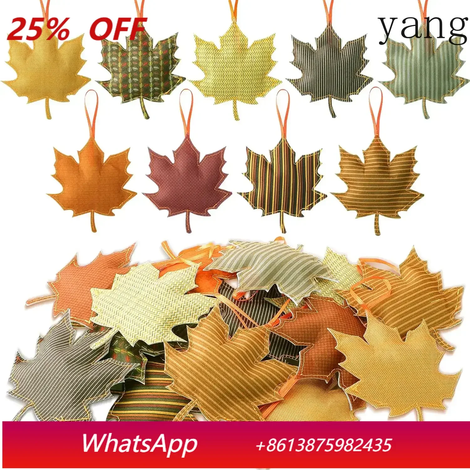 

Набор из 27 осенних украшений для деревьев: 3D-фетровые кленовые листья, подвесные украшения для Дня Благодарения, осенний декор для дома и осенней вечеринки