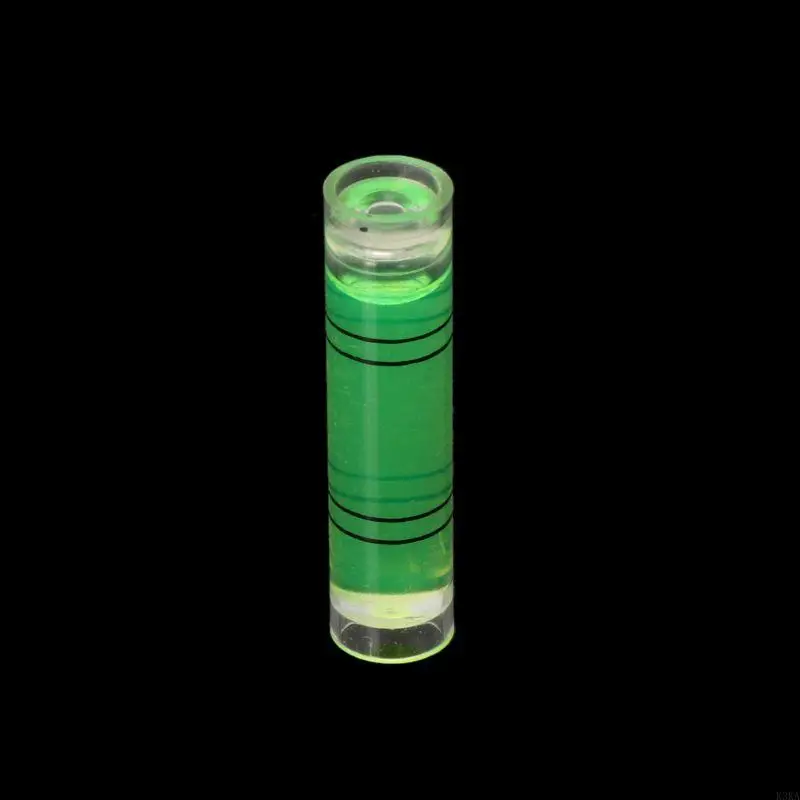 K3KA 10 Pcs Cylindrical Plastic Bubble Level Vial for Photographic Equipment