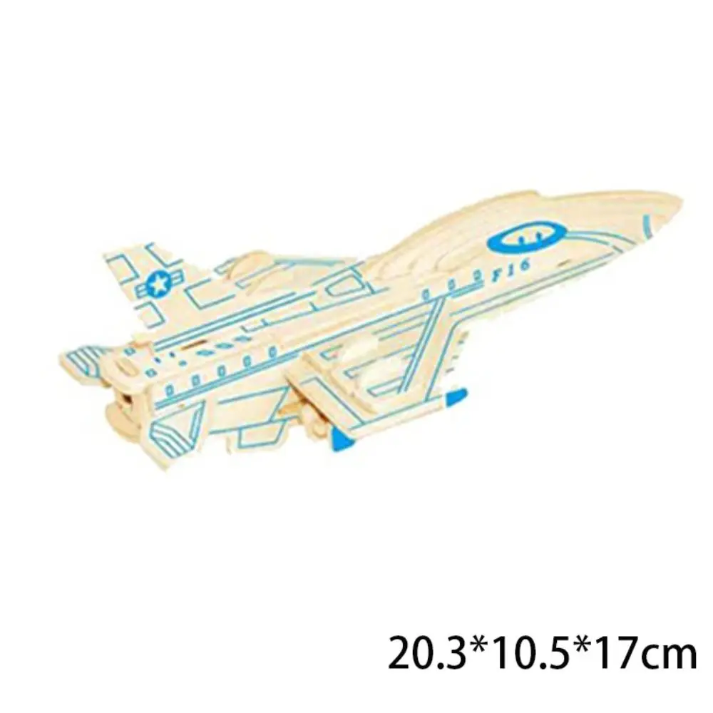 Wooden Model Airplane Handicraft 3D Craft Airplanes Jigsaw Buildadultsdiy Kit Wood Tabletop Decors DIY Plane Puzzlekits