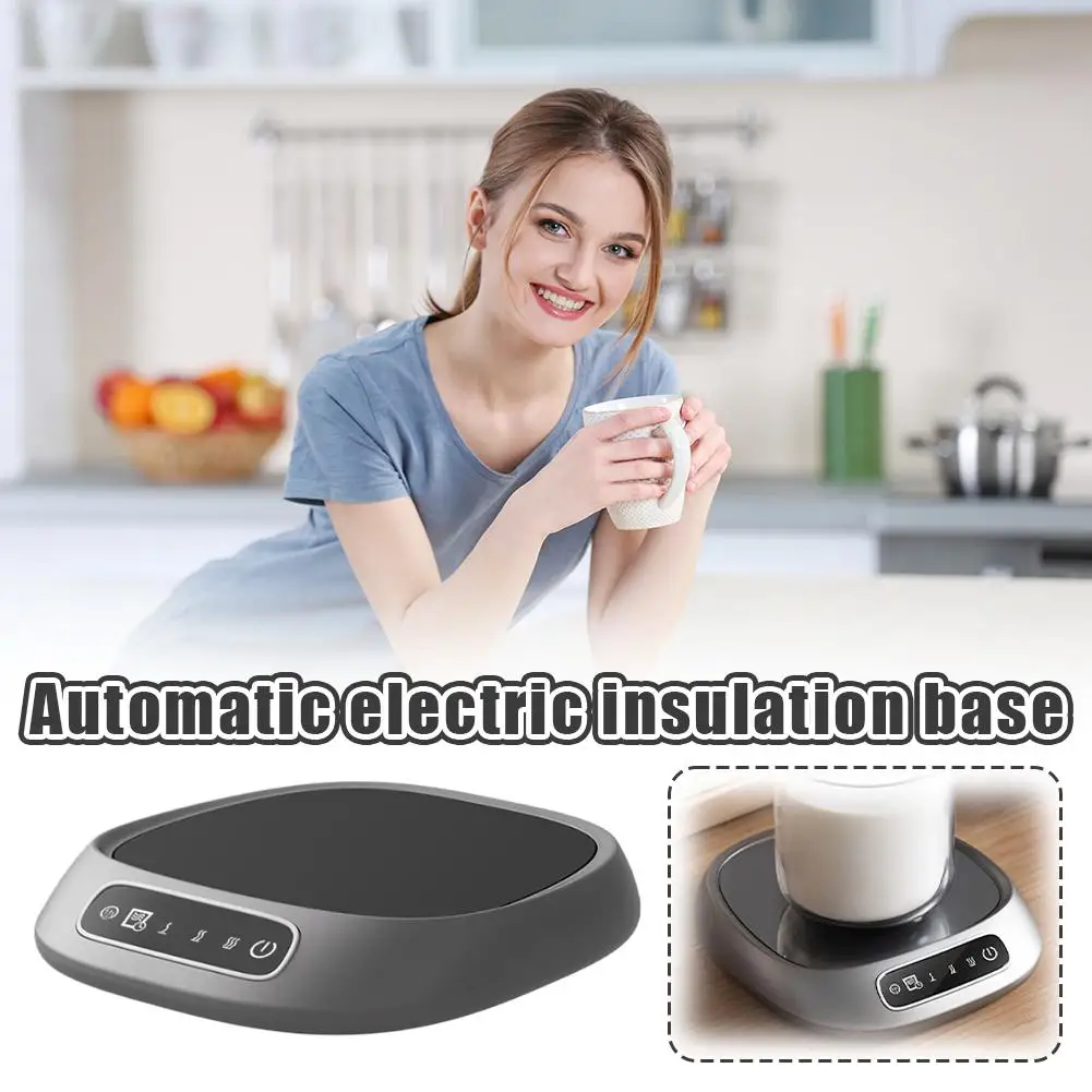 

1 шт. Портативная автоматическая электрическая грелка Smart 55 ° Подставка-подогреватель для чашек с 3-уровневым цифровым дисплеем и термостатом