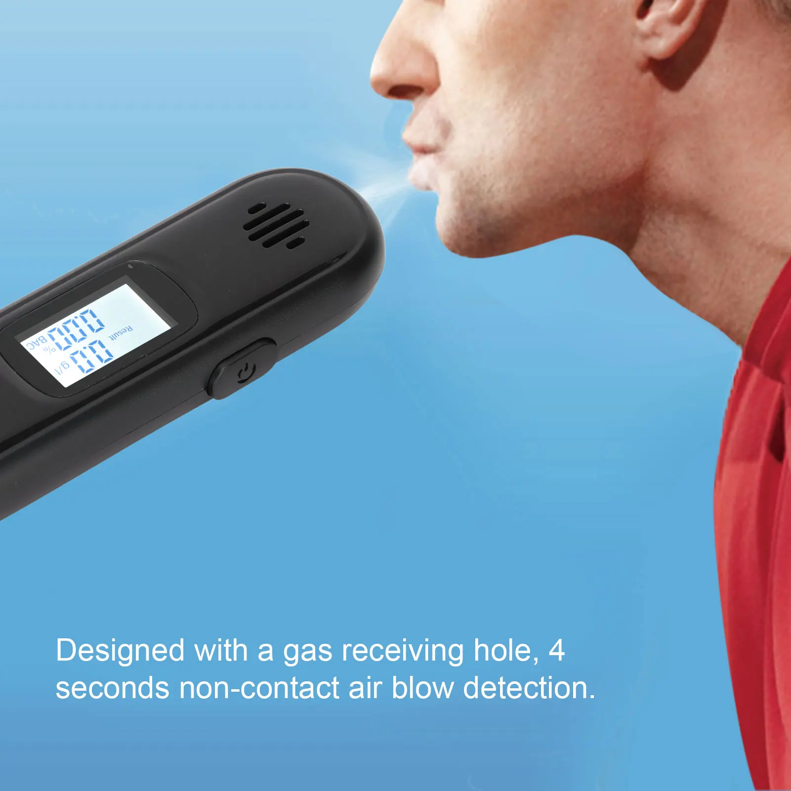 Alcohol Tester Portable  High Accuracy Meticulous Alarm Mode High Precision Sensor for Personal Professional Use