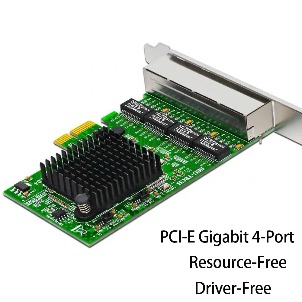 Realtek RTL8111F RTL8111H PCIE Gigabit NIC Dual/4‑Port RJ45 1000Mbps Wired Network Card for Desktop Server Soft Router PCI‑E X1