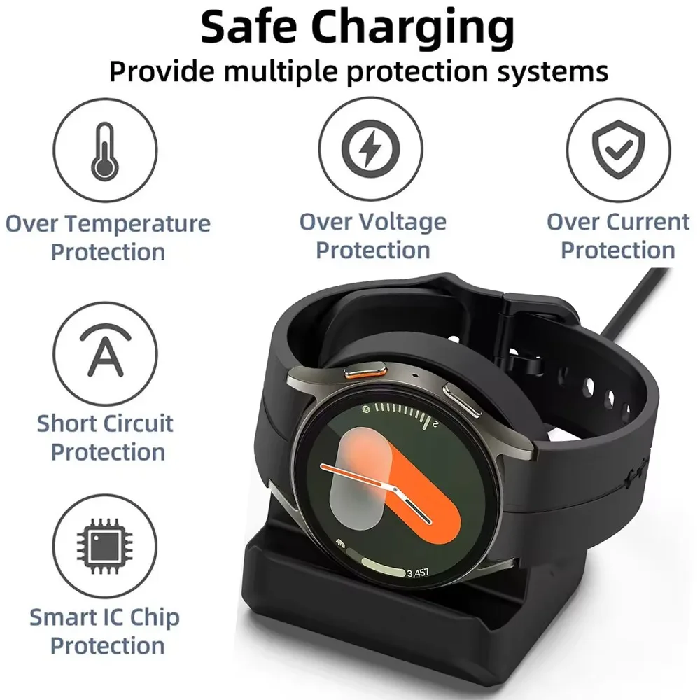 Charger Stand for Samsung Galaxy Watch 8 7 6 5/8 Classic Charging Cable Dock Bracket Base Holder for Samsung Galaxy Ultra 47mm