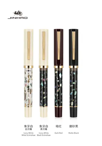 JINHAO 58 Hout/Scrimshaw Vulpen Student F EF Penpunt Inkt Pen Kalligrafie Pen Briefpapier School Kantoorbenodigdheden