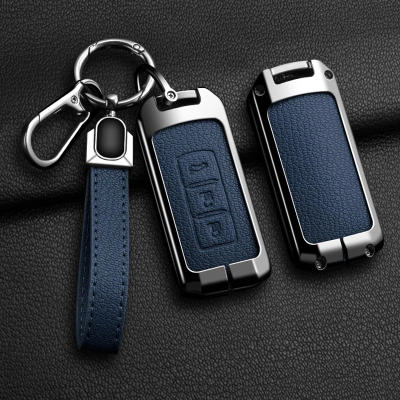 

Zinc Alloy Leather For Mitsubishi Xpander Outlander ASX Pajero Eclipse Cross Montero Key Cover Remote Car Key Case Cover Shell
