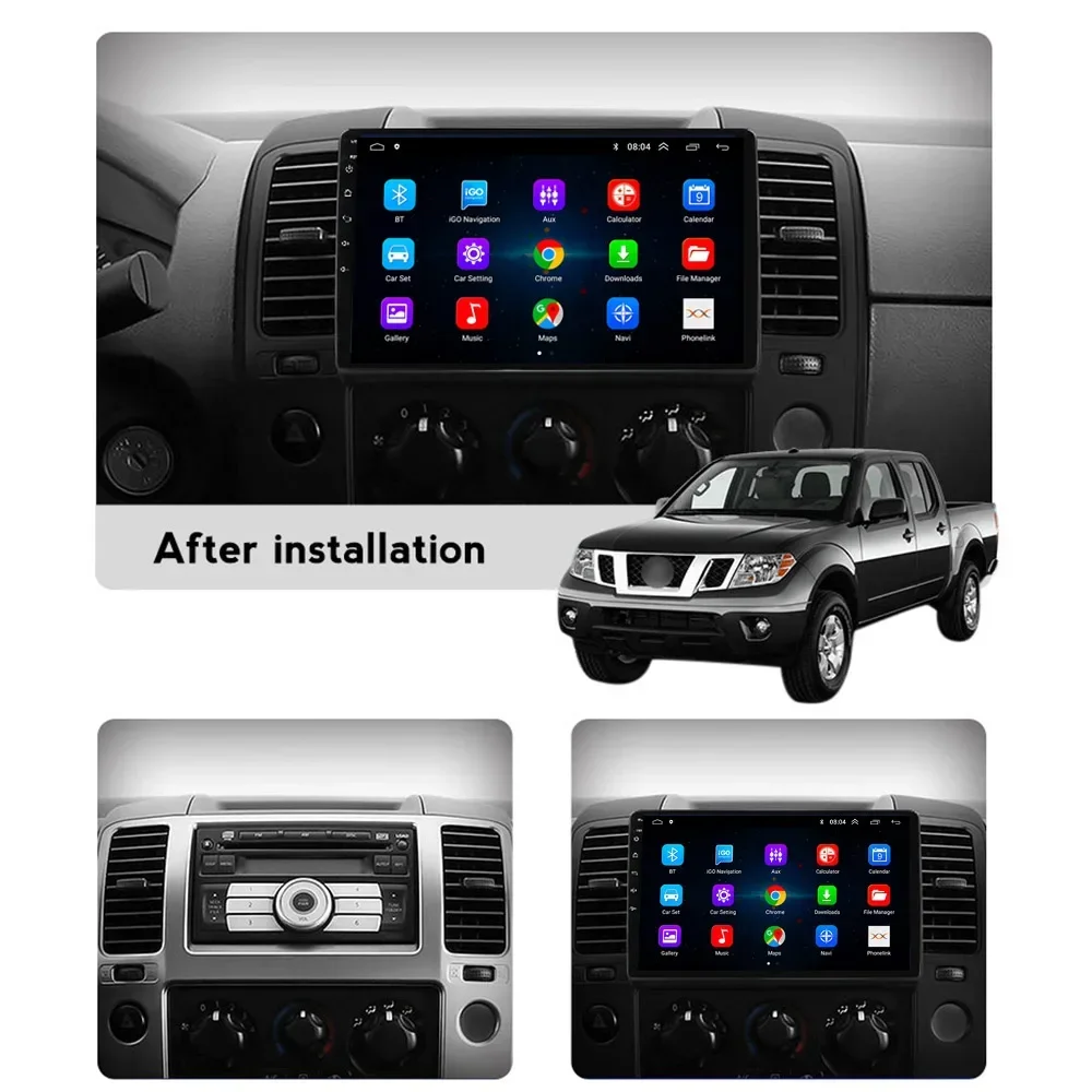 Lecteur d\'autoradio Android 13 CarPlay, limitation d\'autoradio, NAVARA 2006, 2007, 2008, 2009-2012, GPS, 2 Din