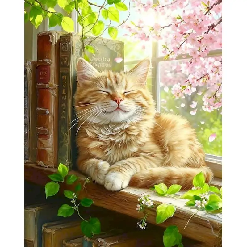 

GATYZTORY Paint By Number Kits Landsape Handpainted Picture By Number Animal Drawing On Canvas Home Decoration DIY Gift