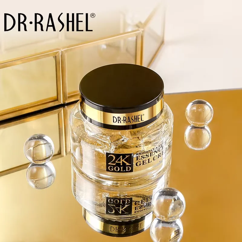 DR.RASHEL 24K Gold Radiance Crema de gel de esencia antienvejecimiento con colágeno y glicerina ilumina 50G