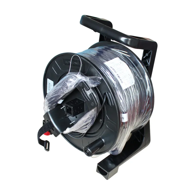 4 Core Single Mode Fibra Óptica Patch Cord Cable 100M Gigabit LC Port Com Carretel Outdoor Waterproof para Led Display Project