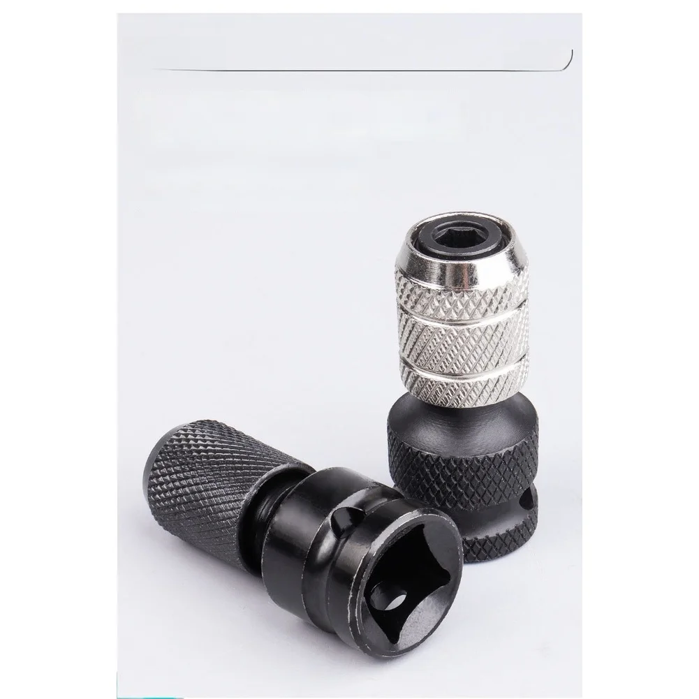 Carbon Steel For IMPACT Wrench Adapter for 1/2 Inch to 1/4 Inch Hex Socket Conversion with Telescopic Spring Sleeve