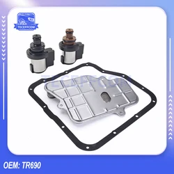 TR580 TR690 Torque Converter Lock-up Solenoid Oil Grid Gasket Set For Subaru Lineartronic CVT 31825AA050 3.0Ω-3.5ΩSolenoid ﻿