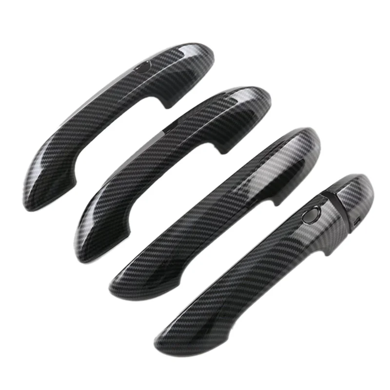 For MG 4 MG4 EV Mulan 2023 Car Exterior Door Handle Cover Trim Decoration Accessories ,ABS Carbon