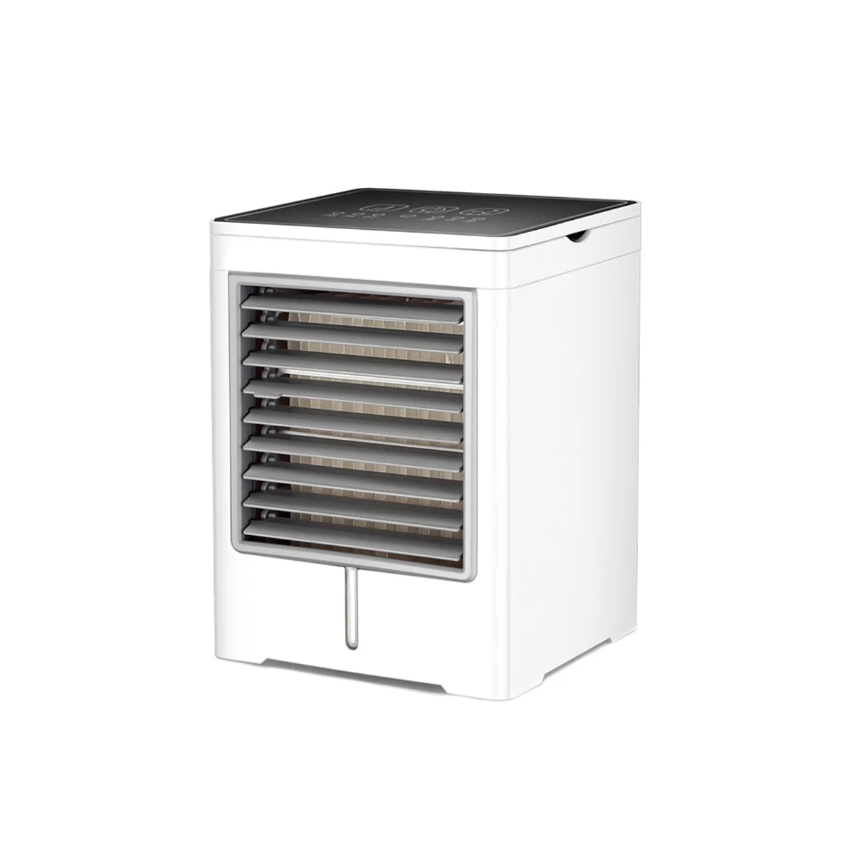 Portable Air Conditioner Fan Evaporative Mini Air Cooler, USB Powered Touch Screen Desktop Cooling Fan for Home Office