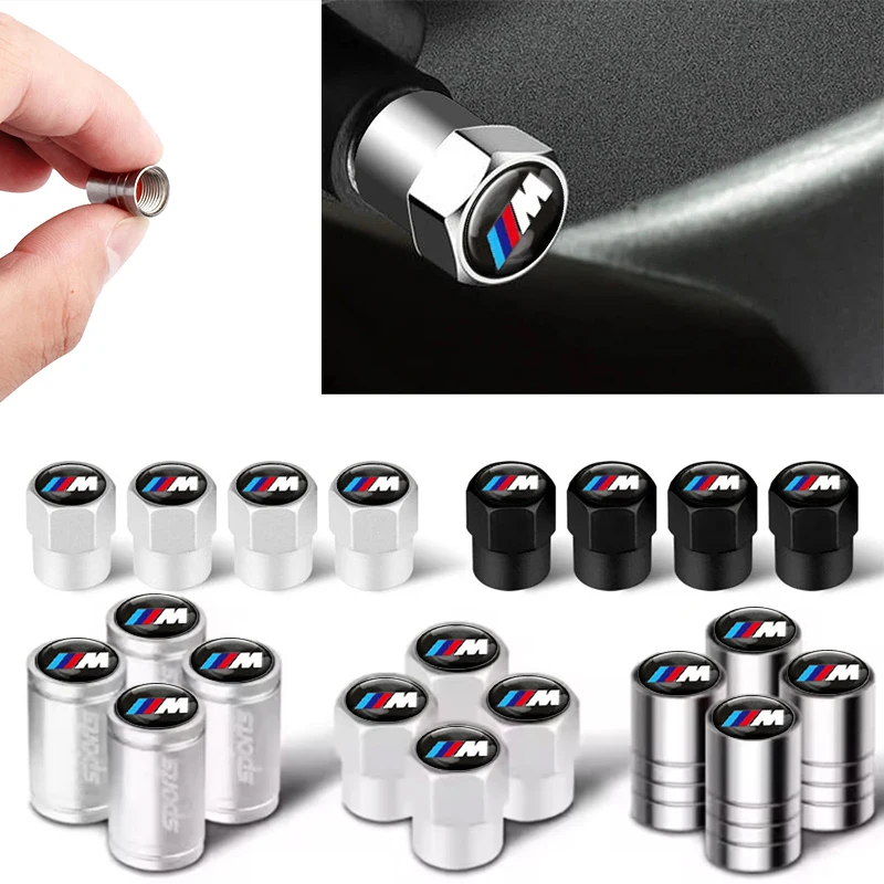 

4Pcs Aluminum Car Wheel Tire Valve Cap Dust Cover Accessory For M Logo E34 E36 E60 E90 E46 F10 F20 F30 X5 X6 X1 M2 M3 M5 M6 E71