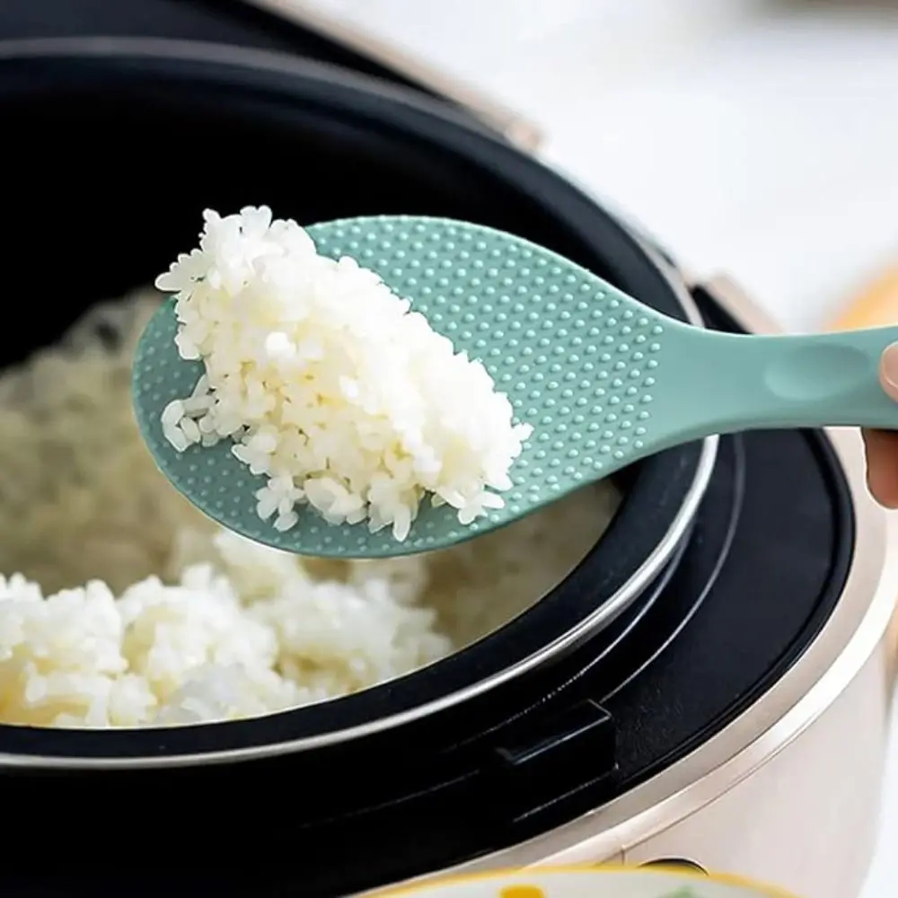 

Silicone Vertical Rice Spoon Heat Resistant Protruding Particles Rice Serving Spoon Non-stick Standing Rice Paddle Restaurant
