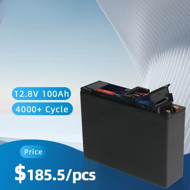 Front terminal Slim batteries 12V/12.8V 100Ah/200Ah Series and parallel connect available LiFePo4 Lithium battery pack