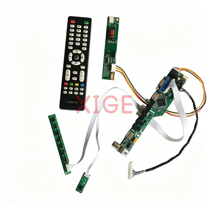 

For B141EW01 B141EW04 B141EW03 B141EW02 Matrix Controller Drive Board DIY Kit 1280*800 1CCFL 1280x800 LVDS-30Pin HDMI+VGA+AV+USB
