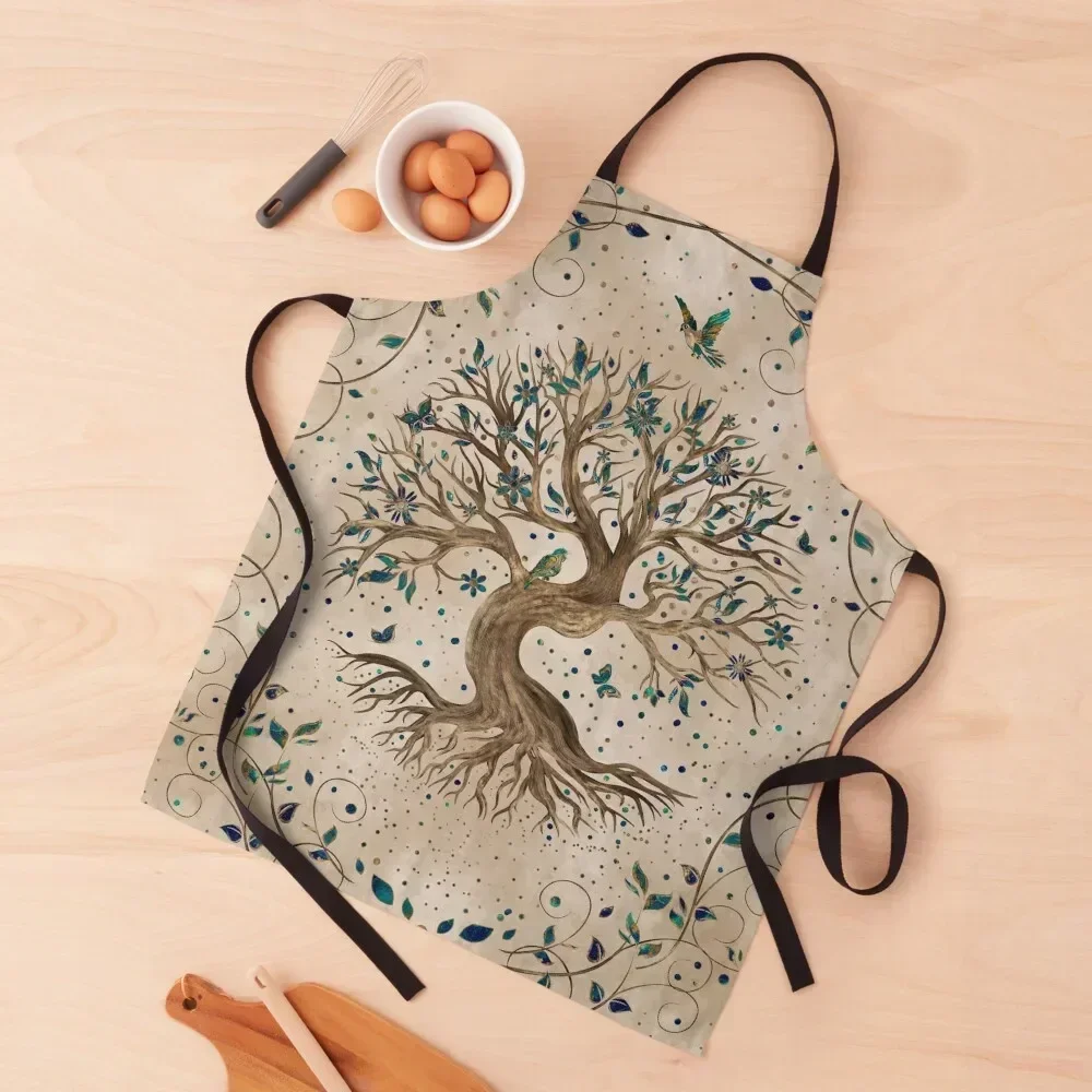 

Tree of Life - Yggdrasil Apron Cooking Clothes christmas Home and kitchen products Restaurant Apron