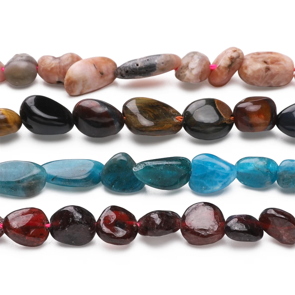 Natürliche 5-8 mm unregelmäßige Nuggets-Perlen, lose Abstandsperlen, Calcit-Steinperlen für die Schmuckherstellung, DIY-Armband, Halskette, Zubehör – Detail 3