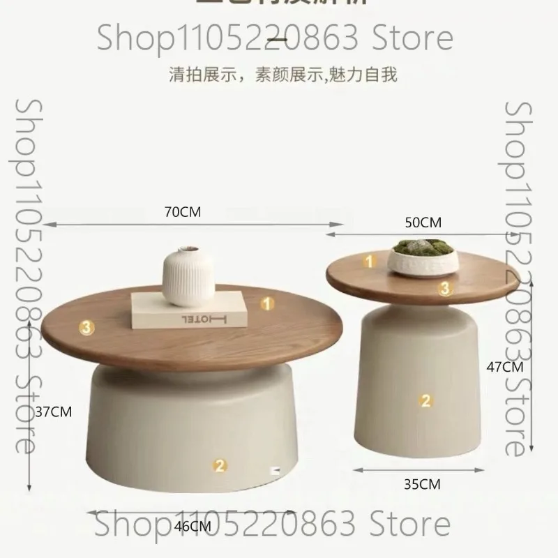 

Cream style household living room new coffee table modern simple small apartment