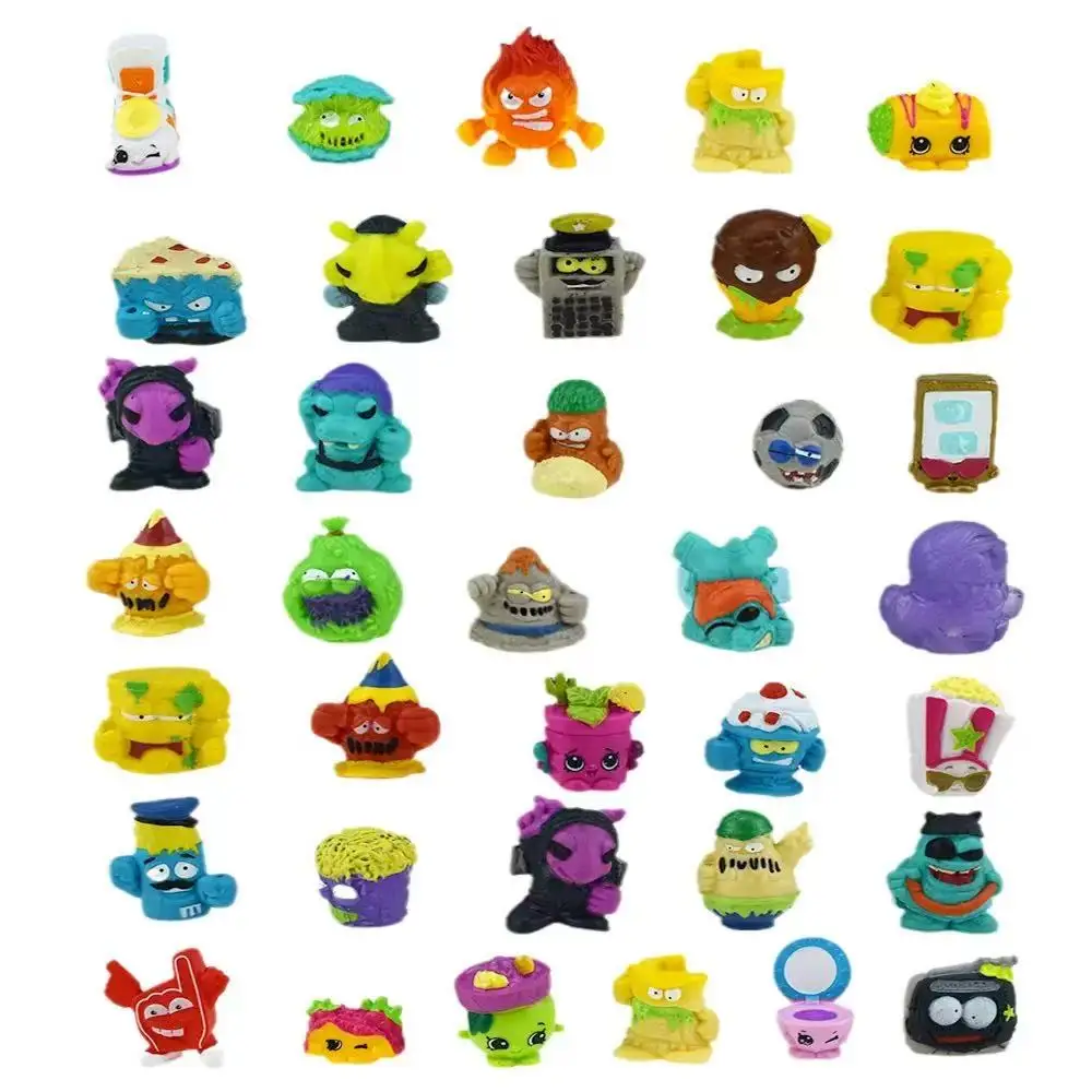 50Pcs/set Popular Cartoon Anime Action Figures Toys Soft Garbage The Grossery Gang Model Toy Dolls Randomly Seasons