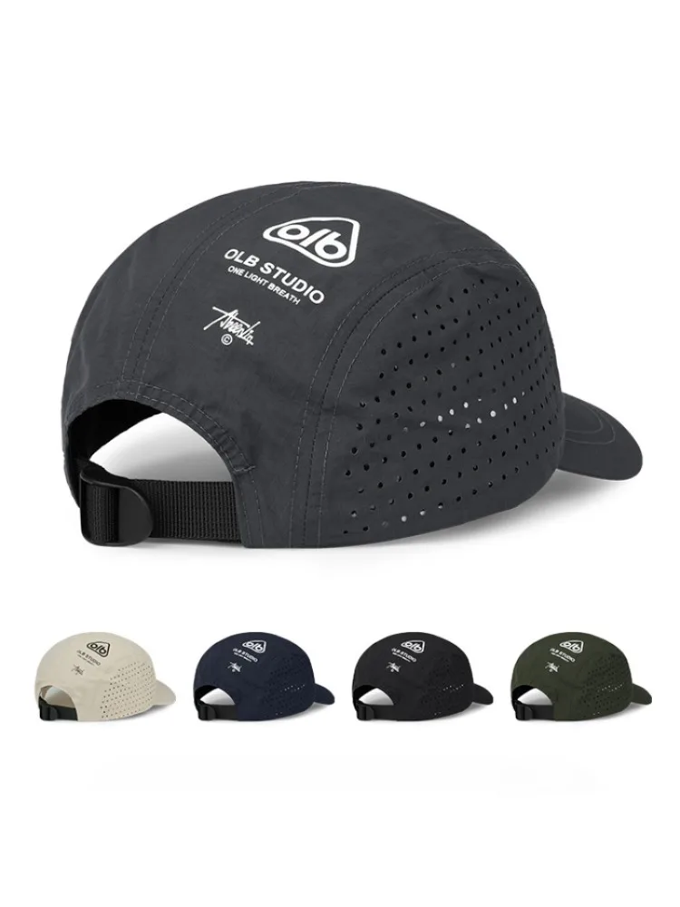 Sneldrogende mesh-baseballpet met korte rand - ademend lichtgewicht UV-bescherming zonnescherm, voor heren dames koppels, buiten wandelen - afbeelding 2