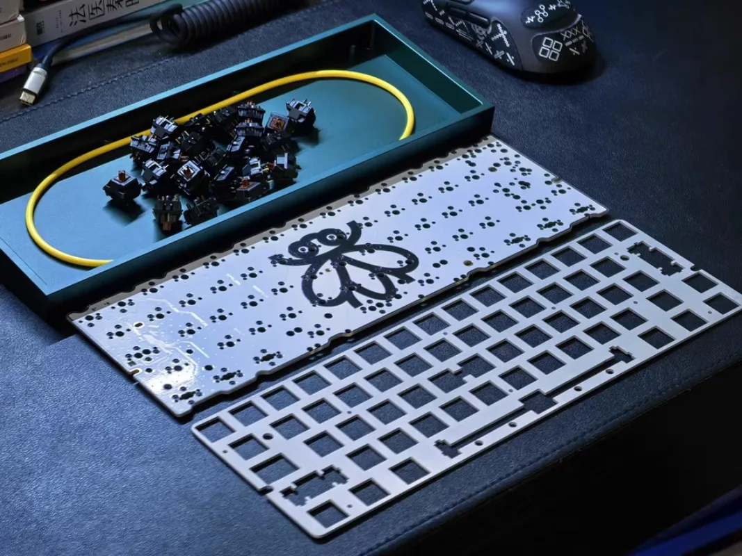 

Hiney H60 клавиатура PCB горячая замена позиционирующая пластина клавиатуры на заказ для Rule60/ORING/GH60/TOFU60 аксессуары для механической клавиатуры