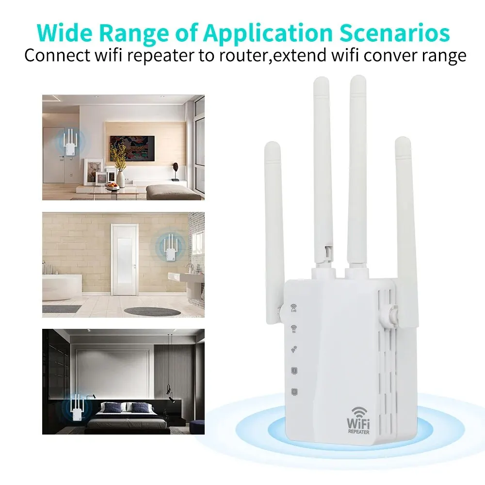 FENVI 5Ghz WIFI Booster Repeater 1200Mbps Wireless WiFi Extender 2.4G/5GHz Network Amplifier Router Long Range Signal Repetidor