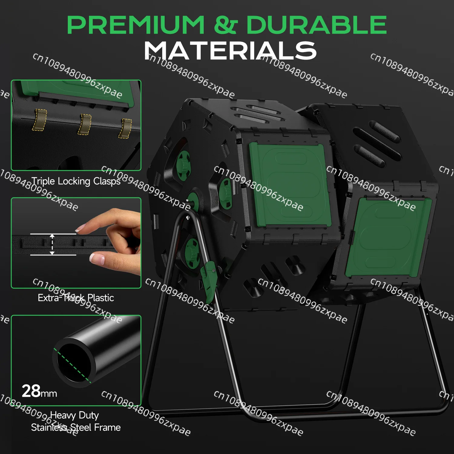 Compost box roller garden double barrel large warehouse door compost inverted barrel garden compost