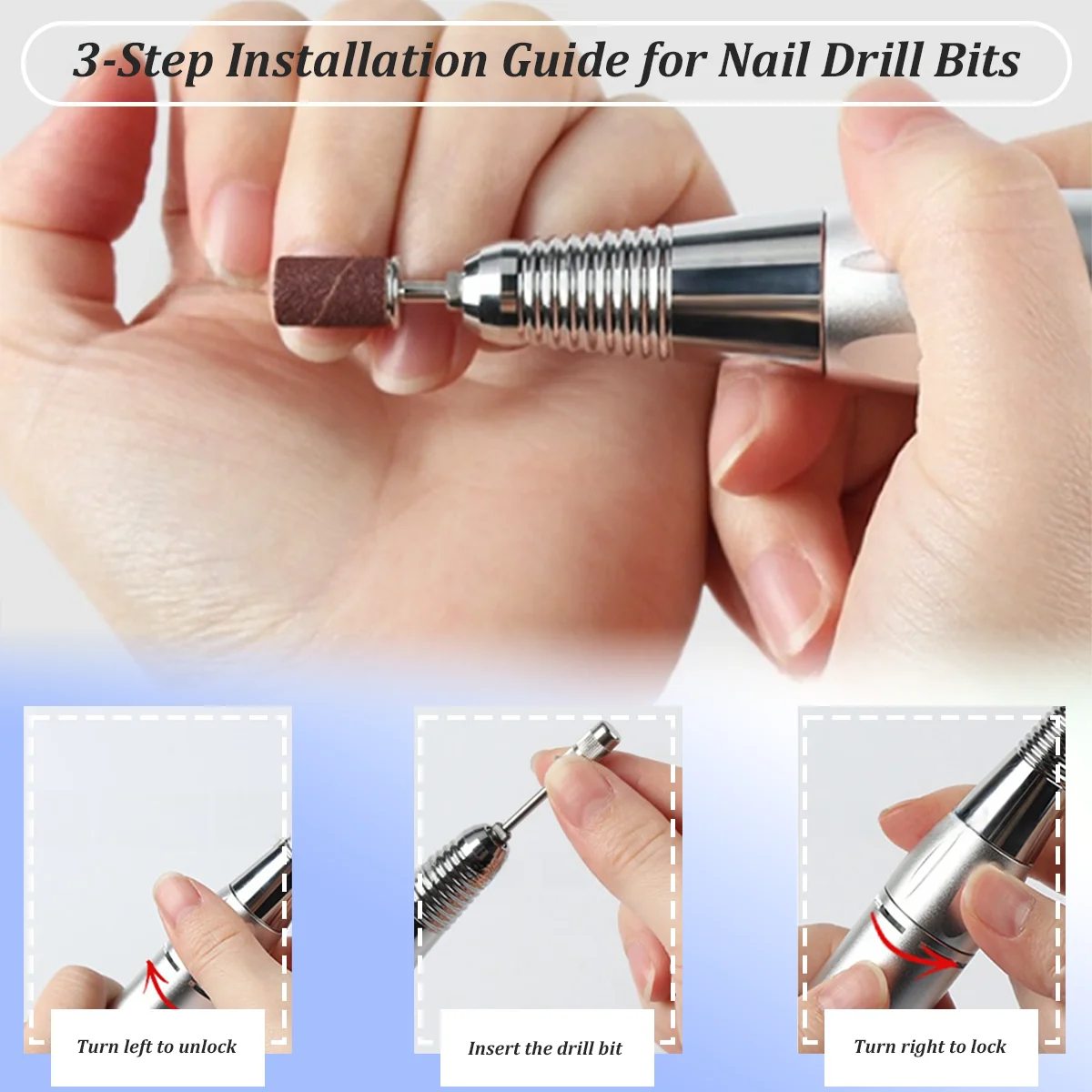4/6pcs Nail Drill Mandrel Bits - Power Tools Brand ulasan dan harga