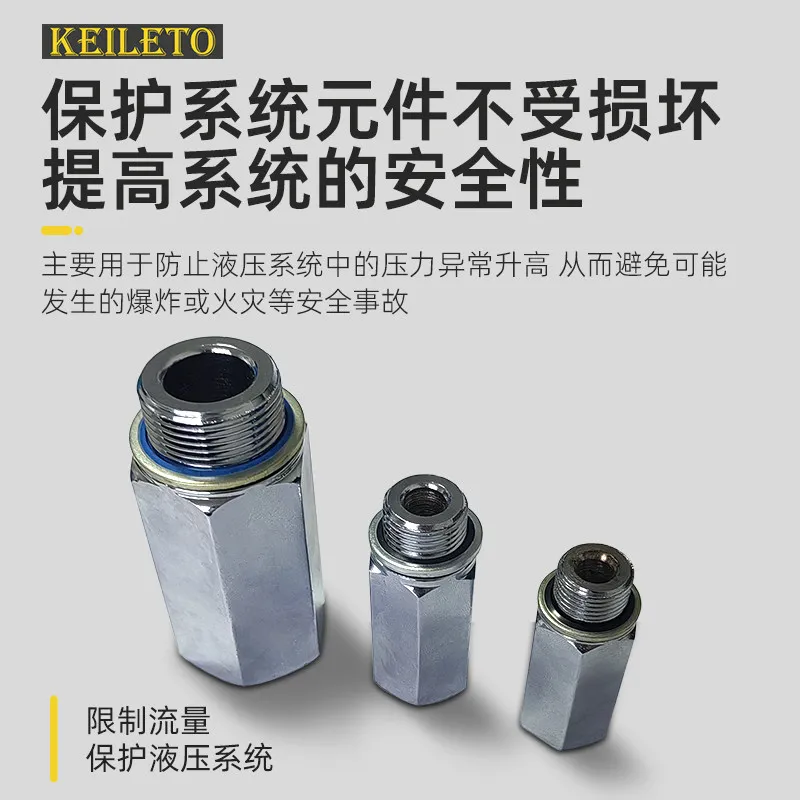 Hydraulic Pipe Explosion-proof Valve CMFVUBA01/02/03/1615/1815/2215/2715 Tubular Check Valve, 1pcs