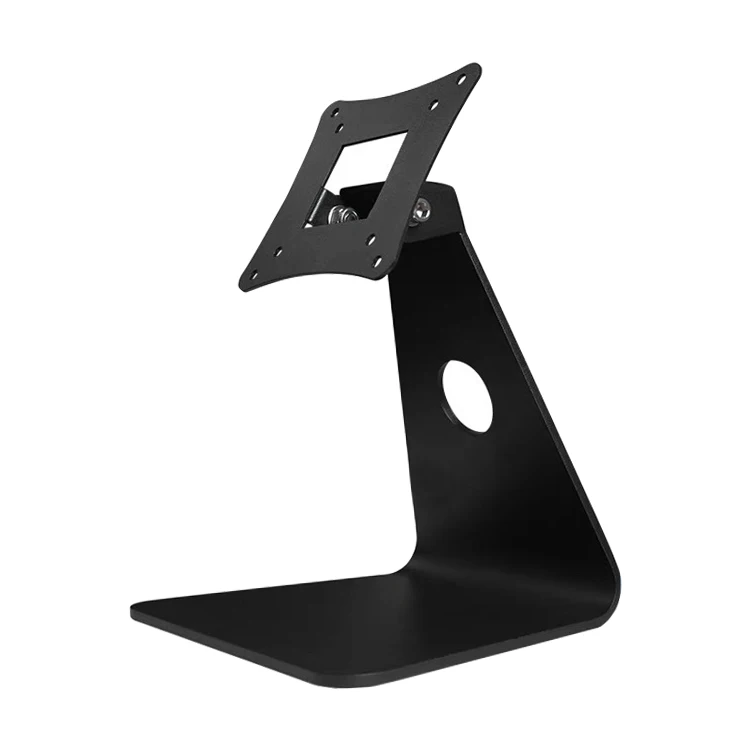 High Quality Black Metal Desktop  Stand Stable 90 Degree Bracket For 7-22 Inch Restaurant POS Screen In Stock