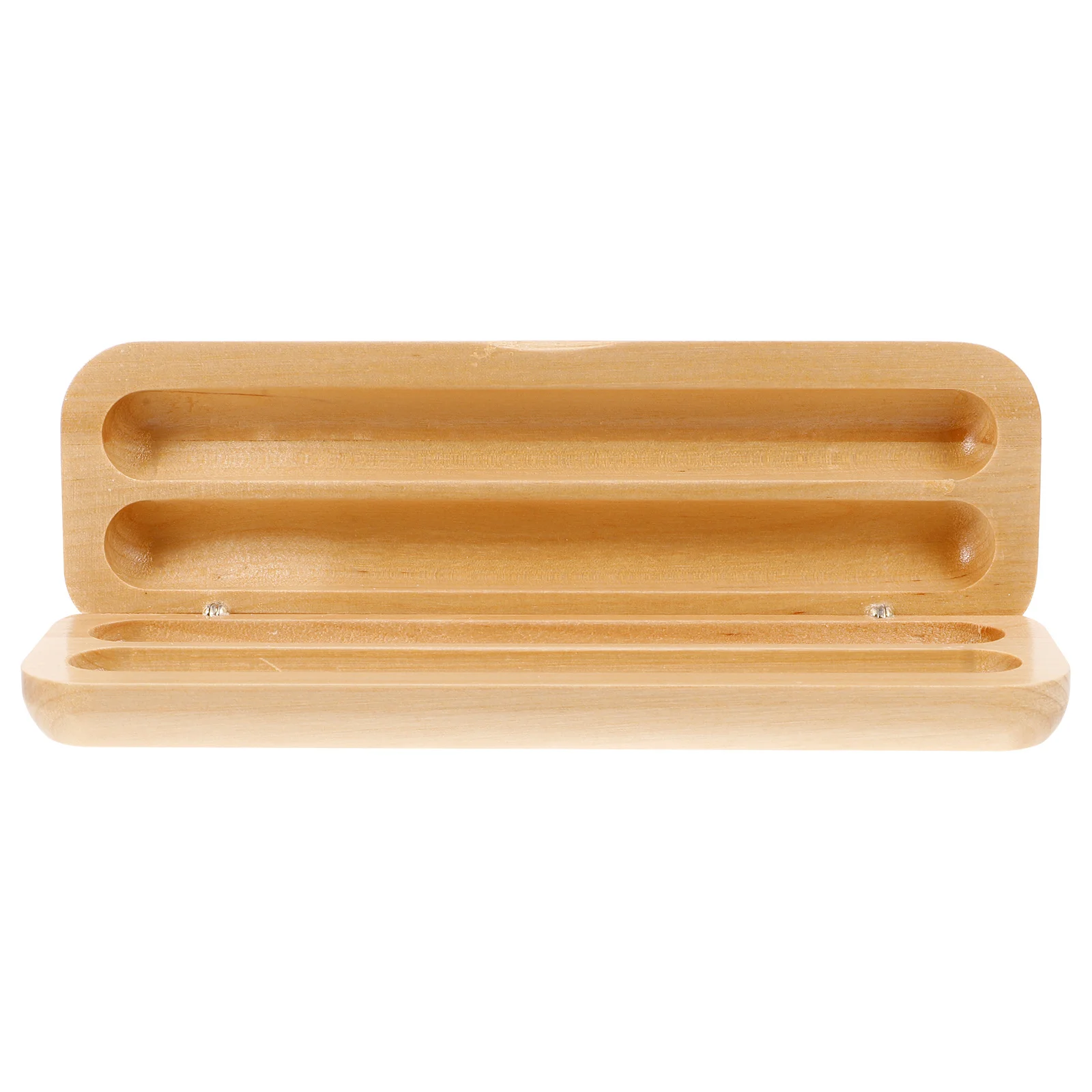 

Double Pen Presentation Box Wood Finish Elegant Gift Packaging for Students Professionals Pen Storage Holder Display