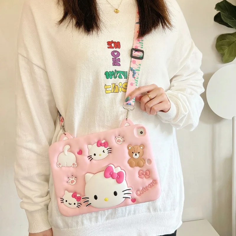 

Милый чехол Hello Kitty для iPad, чехол для iPad Pro Mini 5 6 7 Air 3 4 5 10,5 дюймов 10,9 дюймов, защитный чехол A16, чехол-подставка для планшета 10-го 11-го поколения