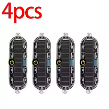 1/4Pcs Solar Warning Light Car Rear Collision Prevention Breathing Light Motorcycle Electric Vehicle LED Car Tail Flashing Light - AliExpress 201355758