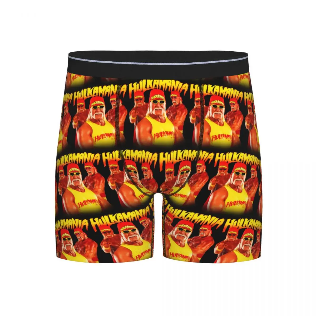 

Long Boxer Underpants Shorts Hulk Hogan Hulkamania In Memory Lives Forever Panties Men's Breathable Underwear for Homme Man Gift
