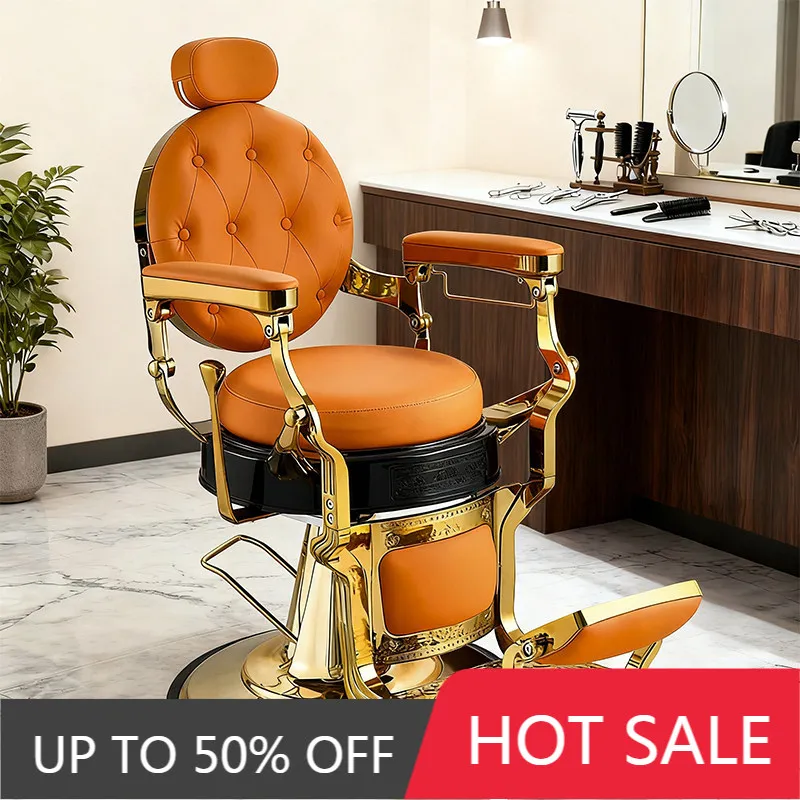 Simple Beauty Barber Chairs Luxury Trendy Ergonomic Comfortable Salon Chair Professional Styling Sillon Barbero Salon Furniture