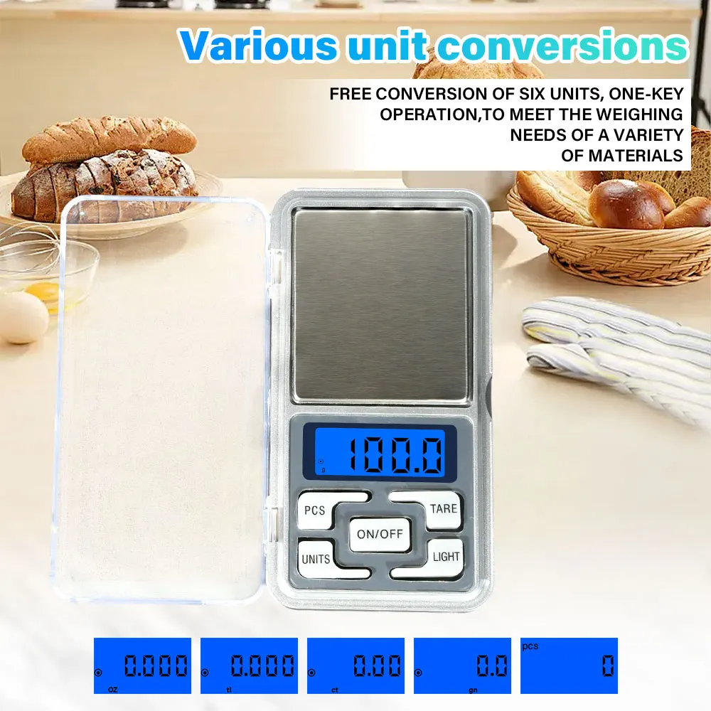 NEW High Precision Scale Electronic Weight Scale Digital Balance Scale Pocket Jewelry Diamond weighing scales For Kitchen image 2