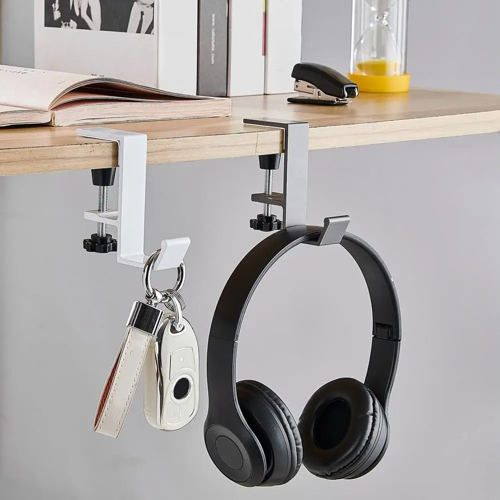 Headphone Hook Adjustable Design Strong Load-bearing Hanger Corrosion Resistant Headphones Organizer Desk Storage Holder 헤드폰 후크